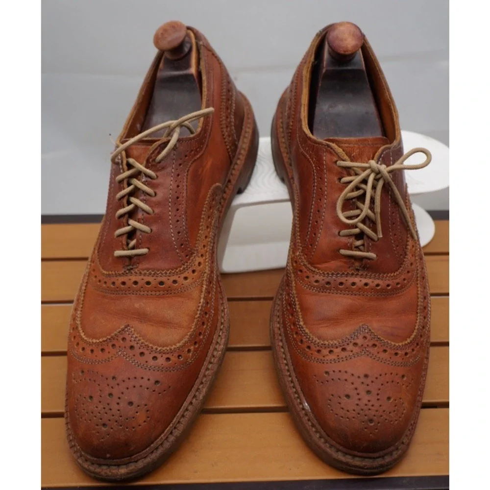 Allen Edmond McTavish Oxfords Cognac Brown Leather US Size 11 B Made in USA